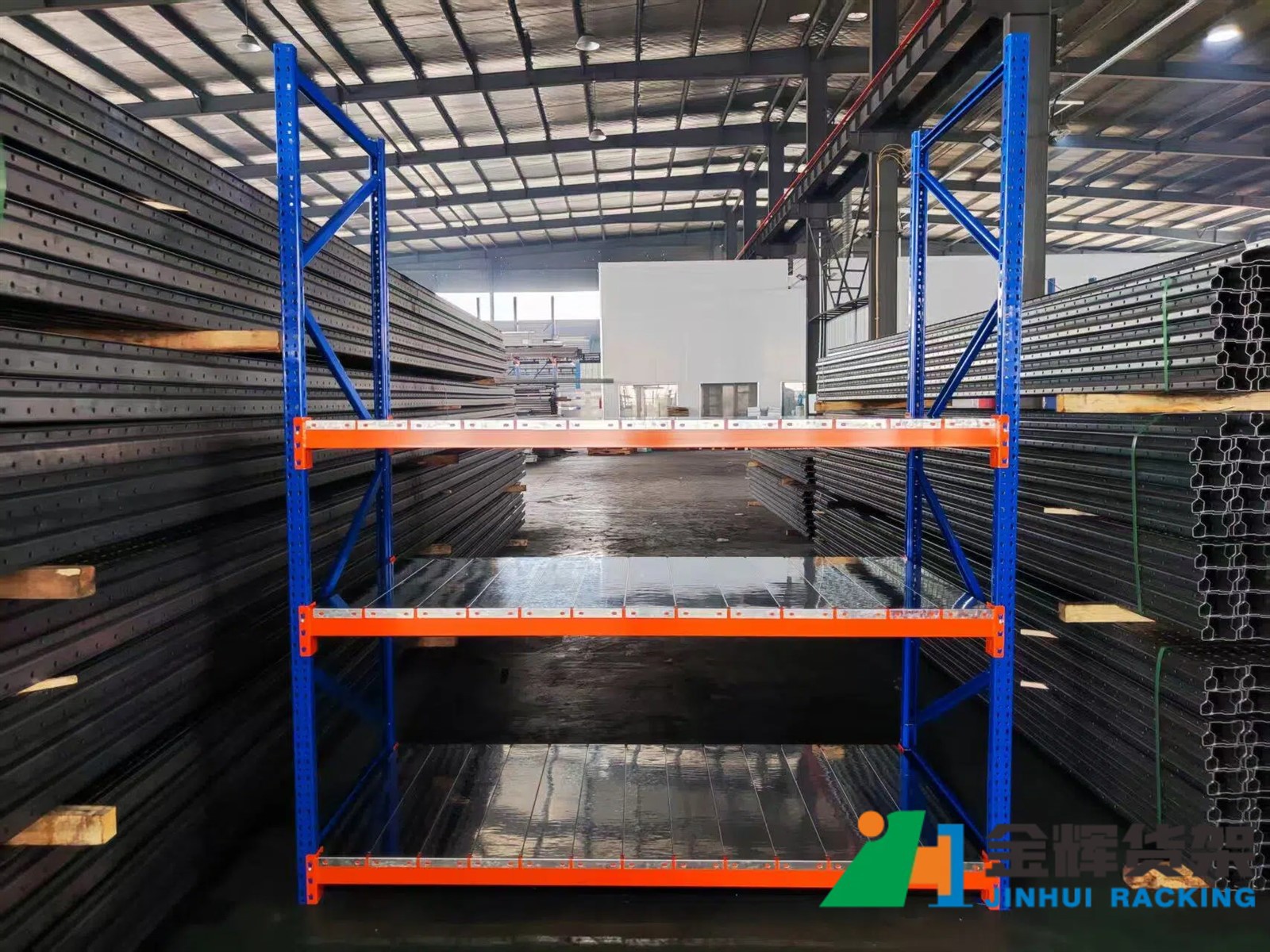 showing metal shelves structure testing and installation check showing metal shelves structure testing and installation check